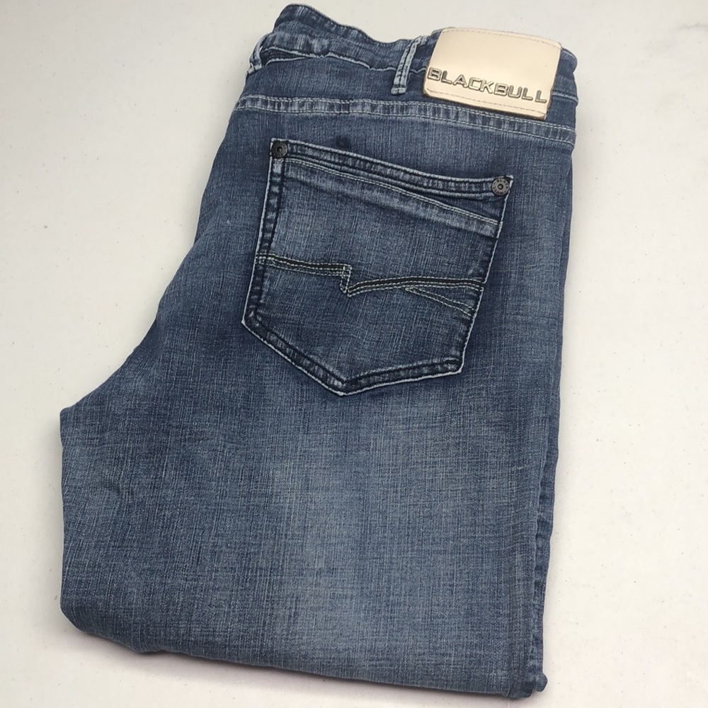 MENS BLACKBULL LOW WAIST SLIM FIT JEANS 40x34 ⭐️